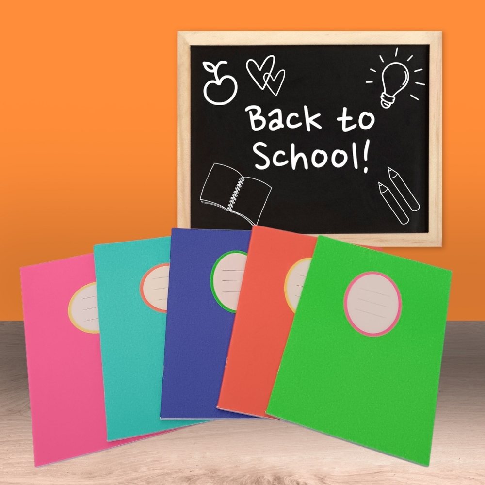 Bundle Of Neon Color Notebooks